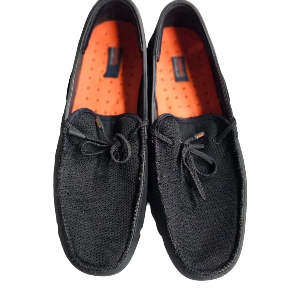 SWIMS Boat Shoes Braided Lace Slip On Loafer Casual Water Blue‎ 9